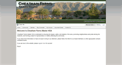 Desktop Screenshot of cheathamfarmshoa.com